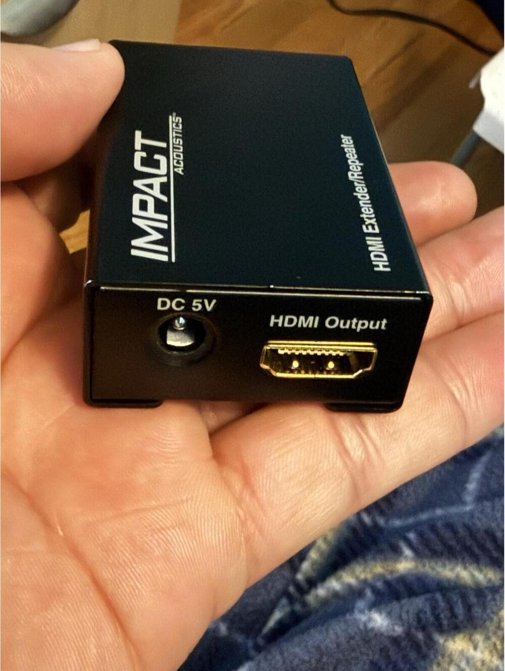 Impact Active HDMI Repeater, Extender Model 40383, Missing Power Cord